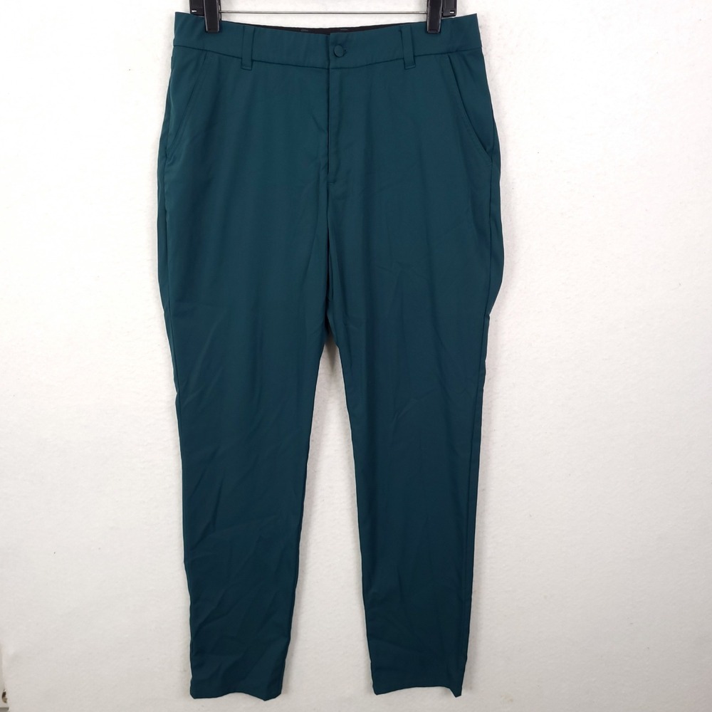 Good Good Golf Performance Pants Mens 32x31 Teal Tapered Lightweight Trousers